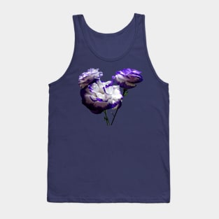 Lisianthus - Purple and White Lisianthus Tank Top